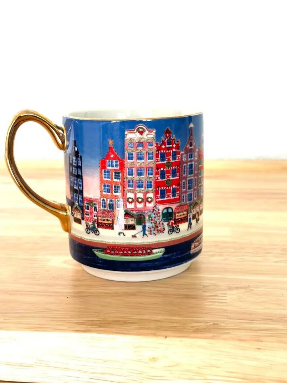 Anthropologie Holiday in The City Amsterdam Mug Merry & Bright - Picture 7 of 12